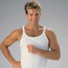 CANOTTIERA UOMO SPALLA STRETTA COSTINA STRETTA 