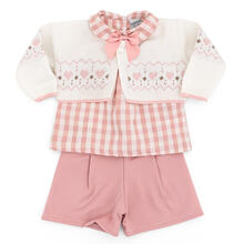 COMPLETO 3 PZ IN MISTO LANA CON BOLERINO 