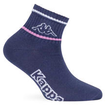 CONFEZIONE 3PZ CALZINO CORTO QUARTER BIMBA CON LOGO KAPPA 