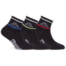 CONFEZIONE 3PZ CALZINO CORTO QUARTER BIMBO CON LOGO KAPPA 