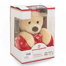 CONFEZIONE REGALO NATALIZIA COPERTA PILE+PUPAZZO 24CM 