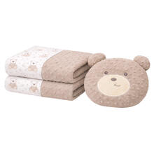 COPERTA CULLA PILE CON CUSCINO ORSETTO 