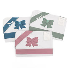 LENZUOLO 3 PZ CULLA RICAMATO CON CUORE RICAMATO 