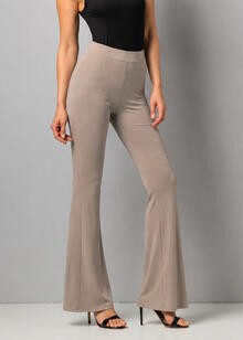 PANTALONE A ZAMPA VISCOSA ELASTICIZZATA 