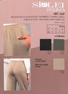 PANTALONE DONNA NEW LOOK CON VESTIBILITA' ZAMPA 