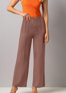PANTALONE LARGO VISCOSA ELASTICIZZATA 