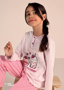 PIGIAMA BIMBA LUNGO JERSEY 3-7 ANNI 