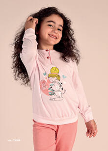 PIGIAMA BIMBA LUNGO JERSEY 8-10 ANNI 