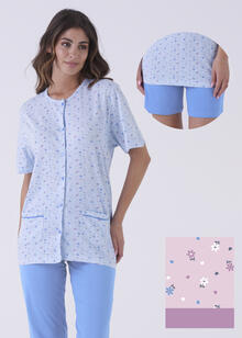 PIGIAMA DONNA 3 PEZZI APERTO 