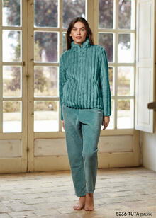 PIGIAMA DONNA CORAL FULL ZIP 