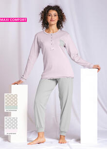 PIGIAMA DONNA INTERLOCK CALIBRATO 