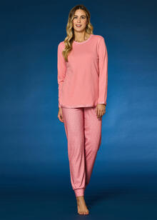 PIGIAMA DONNA INTERLOCK GIROCOLLO