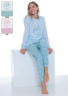 PIGIAMA DONNA LUNGO JERSEY 