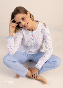 PIGIAMA DONNA LUNGO JERSEY 