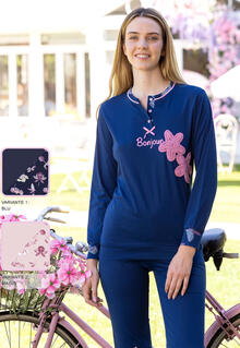 PIGIAMA DONNA LUNGO JERSEY 