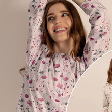 PIGIAMA DONNA LUNGO JERSEY APERTO 