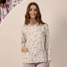 PIGIAMA DONNA LUNGO JERSEY APERTO 