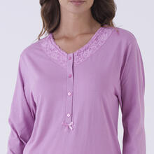 PIGIAMA DONNA LUNGO JERSEY APERTO IN SCATOLA 