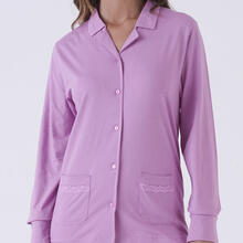 PIGIAMA DONNA LUNGO JERSEY APERTO IN SCATOLA 