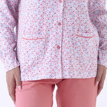 PIGIAMA DONNA LUNGO JERSEY APERTO IN SCATOLA 