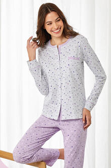 PIGIAMA DONNA LUNGO JERSEY CALIBRATO 