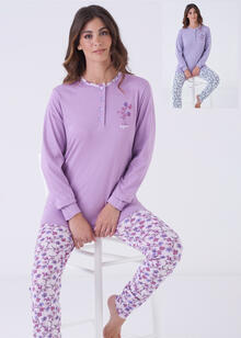 PIGIAMA DONNA LUNGO JERSEY IN SCATOLA 
