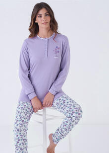 PIGIAMA DONNA LUNGO JERSEY IN SCATOLA 