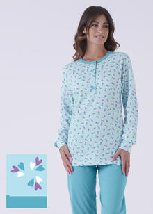 PIGIAMA DONNA LUNGO JERSEY IN SCATOLA 