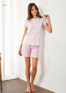 PIGIAMA DONNA MEZZA MANICA PANTALONCINO 