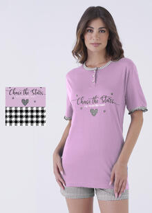 PIGIAMA DONNA MEZZA MANICA PANTALONCINO 