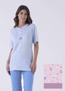 PIGIAMA DONNA MEZZA MANICA PANTALONE LUNGO 