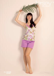 PIGIAMA DONNA SPALLA STRETTA PANTALONCINO 