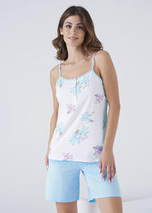 PIGIAMA DONNA SPALLA STRETTA PANTALONCINO 