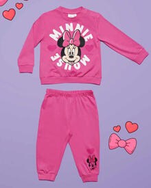 PIGIAMA NEONATA IN JERSEY DI COTONE LUNGO 