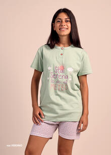 PIGIAMA RAGAZZA MEZZA  MANICA PANTALONCINO 