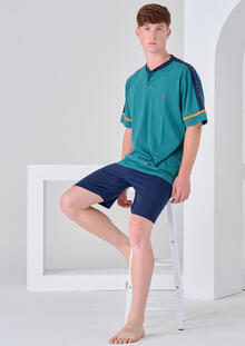 PIGIAMA RAGAZZO MEZZA MANICA PANTALONCINO 