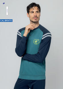 PIGIAMA UOMO LUNGO JERSEY CALIBRATO LOTTO 