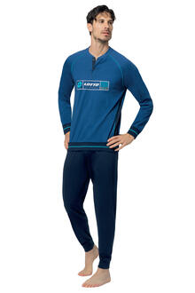 PIGIAMA UOMO LUNGO JERSEY CALIBRATO LOTTO 