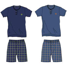 PIGIAMA UOMO MEZZA MANICA PANTALONCINO 