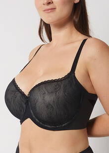 REGGISENO IN PIZZO CON CUCITURE LASER 