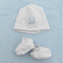 SET CORREDINO PRIMA NASCITA ESTIVO IN COTONE JERSEY 