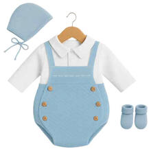 SET NEONATO 4 PZ SMACCHINATO 