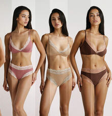 SLIP DONNA PIZZO BICOLORE 
