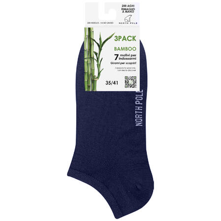 calzino-donna-corto-cotone-bamboo-3pack