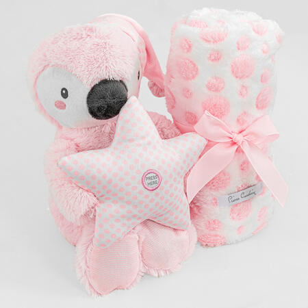 confezione-regalo-coperta-pile--pupazzo-con-carillon