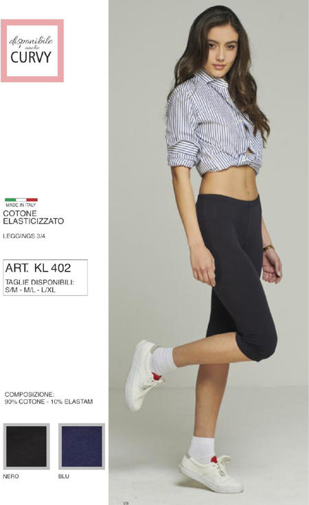 leggings-donna-corto-cotone-elasticizzato