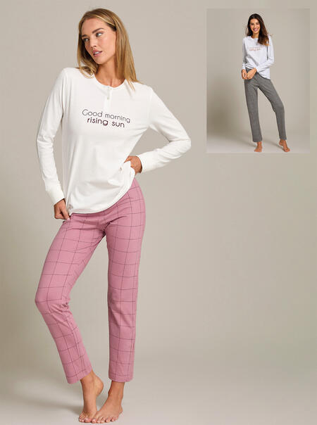 pigiama-donna-maglia-interlock-pantalone-maglina