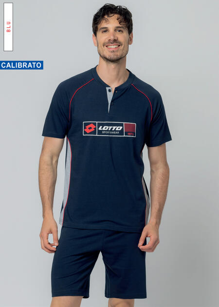 pigiama-uomo-mezza-manica-pantaloncino-calibrato-lotto-66659