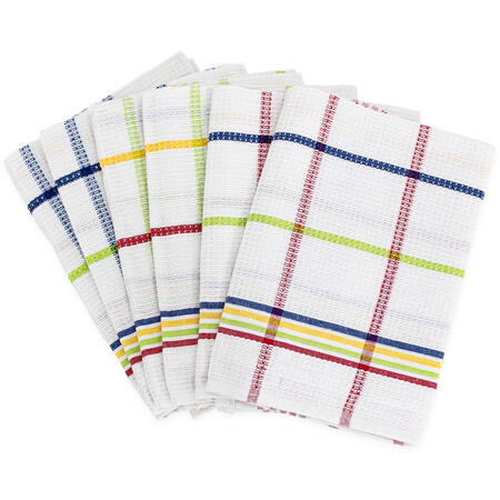 Set Di 6 Strofinacci Da Cucina In Poliestere Flanella – 28x28 Cm – Assorbenti E Lavabili In Lavatrice