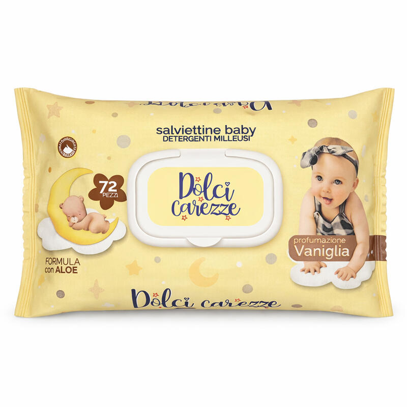 SALVIETTINE IMBEVUTE 72 PZ FRAGRANZA VANIGLIA Gruppo Maccarrone Ingrosso Abbilgiamento e Biancheria